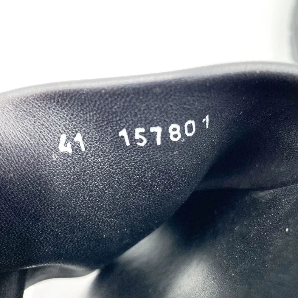 SOLD-Robert Clergerie Wiam Platform Sandals Slides Mules Black Leather - Picture 9 of 10